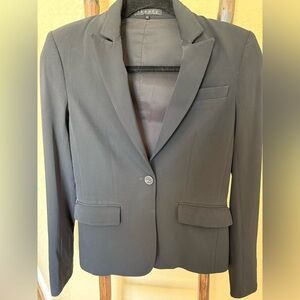 Theory Black Single-Button Blazer size 00